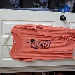 Brand new never worn peach tshirt